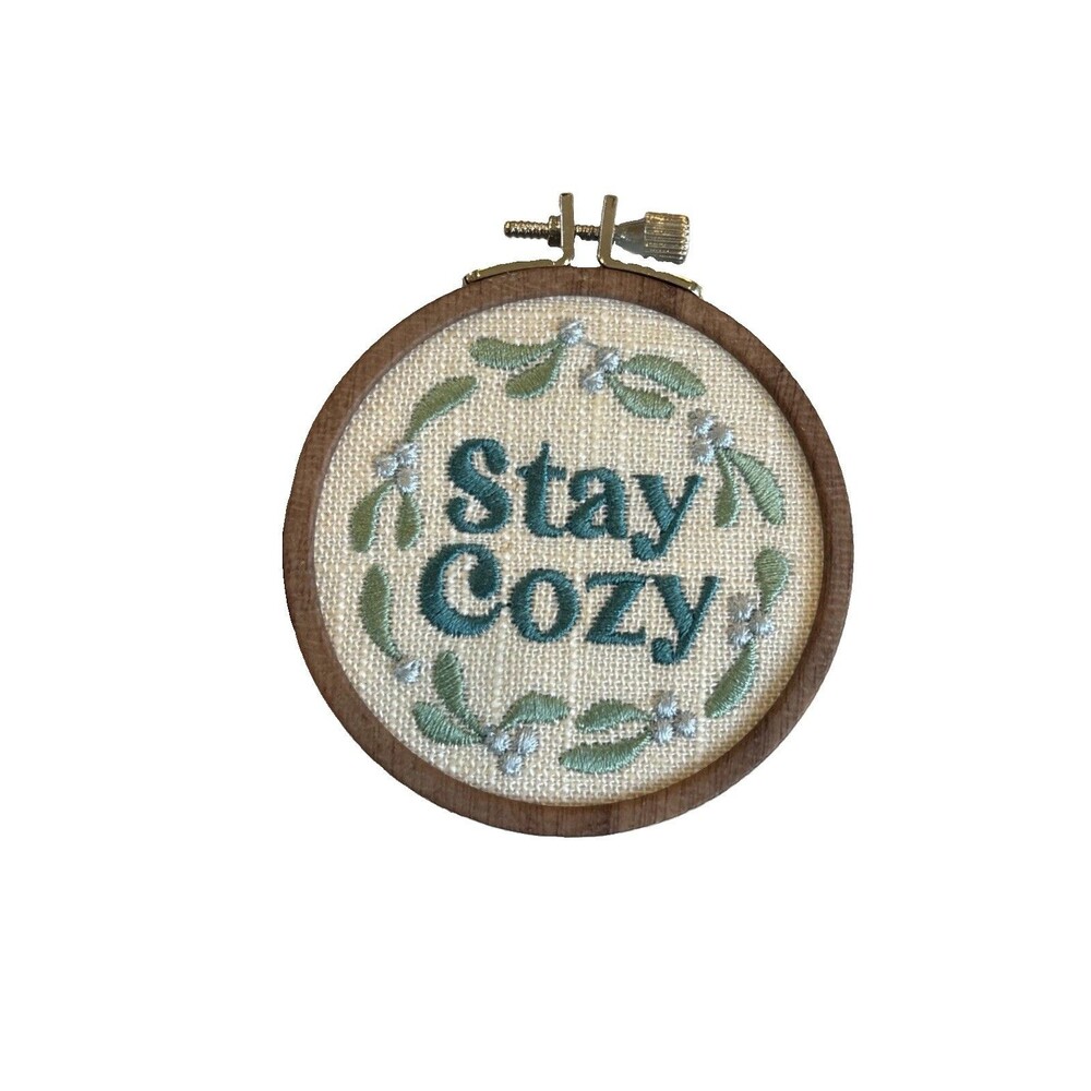 Bath & Body Works Stay Cozy Embroidered Cross Stitch Wallflowers Plug In